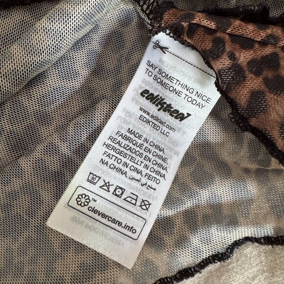 Edikted Leopard Print Tank Top - Picture 4 of 4